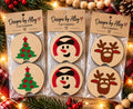 🎄 Christmas Car Coaster Sets | Tree, Snowman & Reindeer