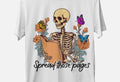 Spread Those Pages Skeleton Reader Graphic Tee design
