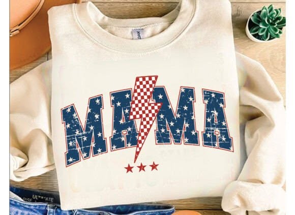 Patriotic Mama Flamingo Sweatshirt
