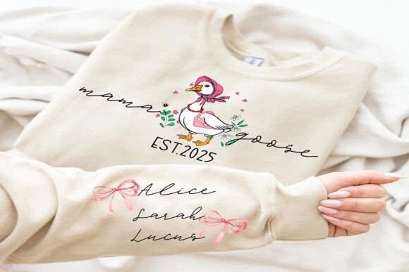 Neutral Floral Doodle Sweatshirt