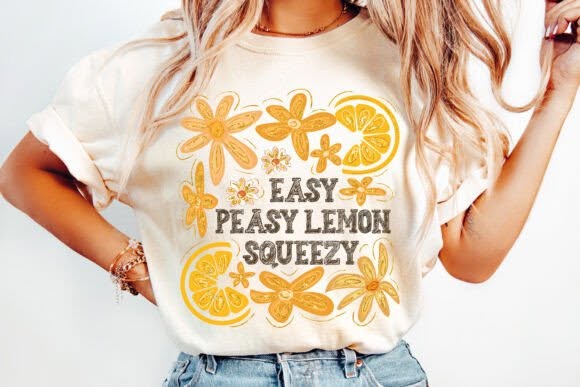 Easy Peasy Lemon Squeezy Graphic Tee design