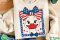 Patriotic Cow Bow Sweatshirt
