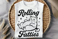 Rolling Fatties Cat Graphic Tee design