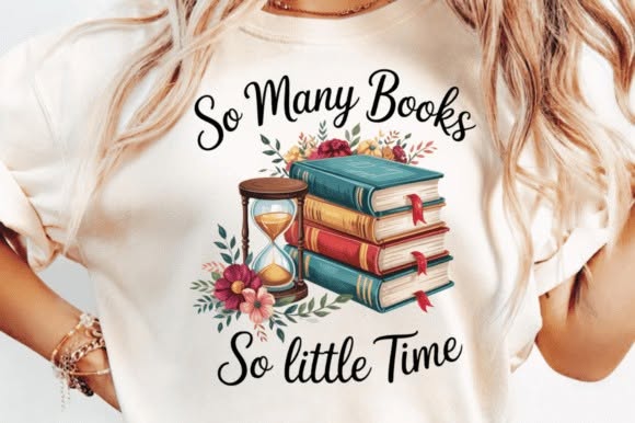 So Many Books So Little Time Graphic Tee design