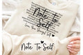 Neutral Handwritten Quote Sweatshirt