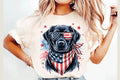 Patriotic Labrador Graphic Tee design
