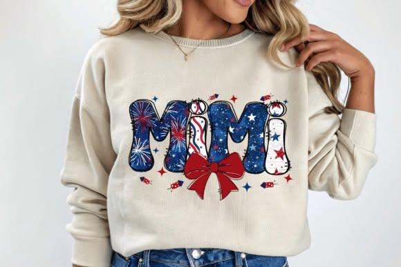 Patriotic Mama Graphic Sweatshirt