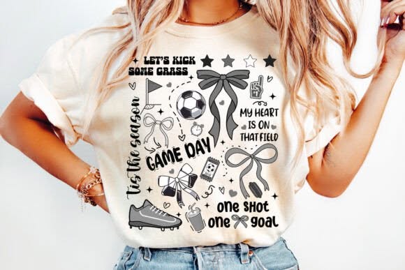 Game Day Soccer Graphic Tee design