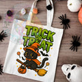 Black Cat Witch Halloween Trick or Treat Bag