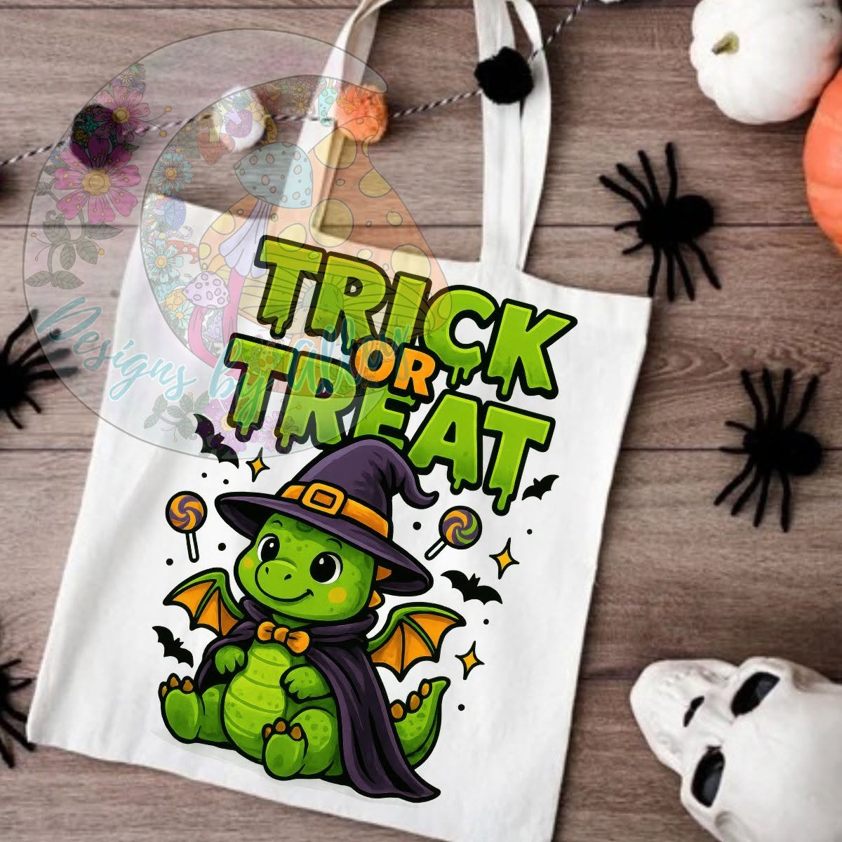 Cute Halloween Dragon Trick or Treat Bag