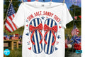 Sun Salt Sandy Toes Patriotic Graphic Tee design