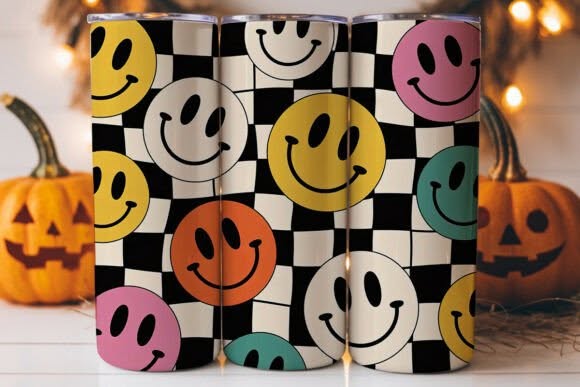 Colorful Smiley Tumbler
