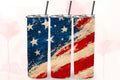 Distressed American Flag Tumbler