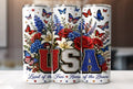 Floral USA Tumbler