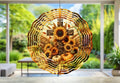 Religious Sunflower Wind Spinner