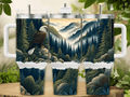 🦅 Bald Eagle & Mountain Forest 40 oz Tumbler