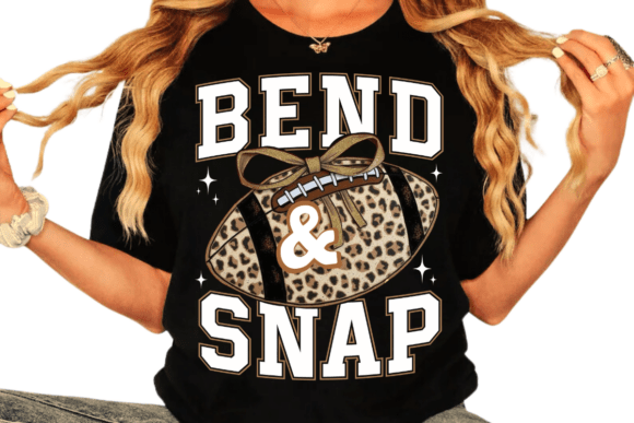 Bend & Snap Cheeta Football Graphic Tee