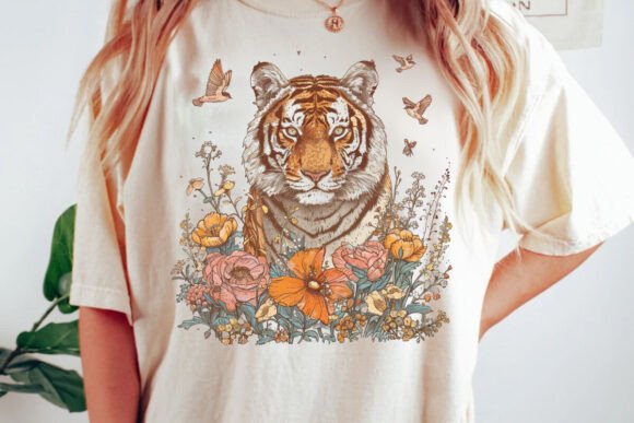 Boho Tiger Kids Graphic Tee