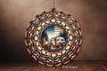 Patriotic Camper Wind Spinner