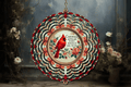 Cardinals appear when loved ones are near Wind Spinner