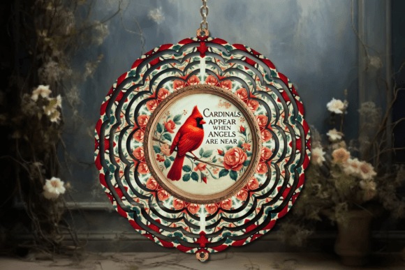 Cardinals appear when loved ones are near Wind Spinner