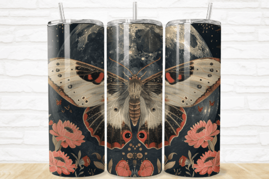Love for Luna — Celestial Moth 20 oz Tumbler
