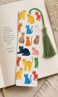 🐱 Whimsical Watercolor Cats Bookmark