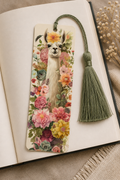 Floral Llama Bookmark