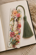 🌸 Whimsical Floral Llama Bookmark