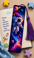 🚀 Cosmic Explorer Astronaut Bookmark