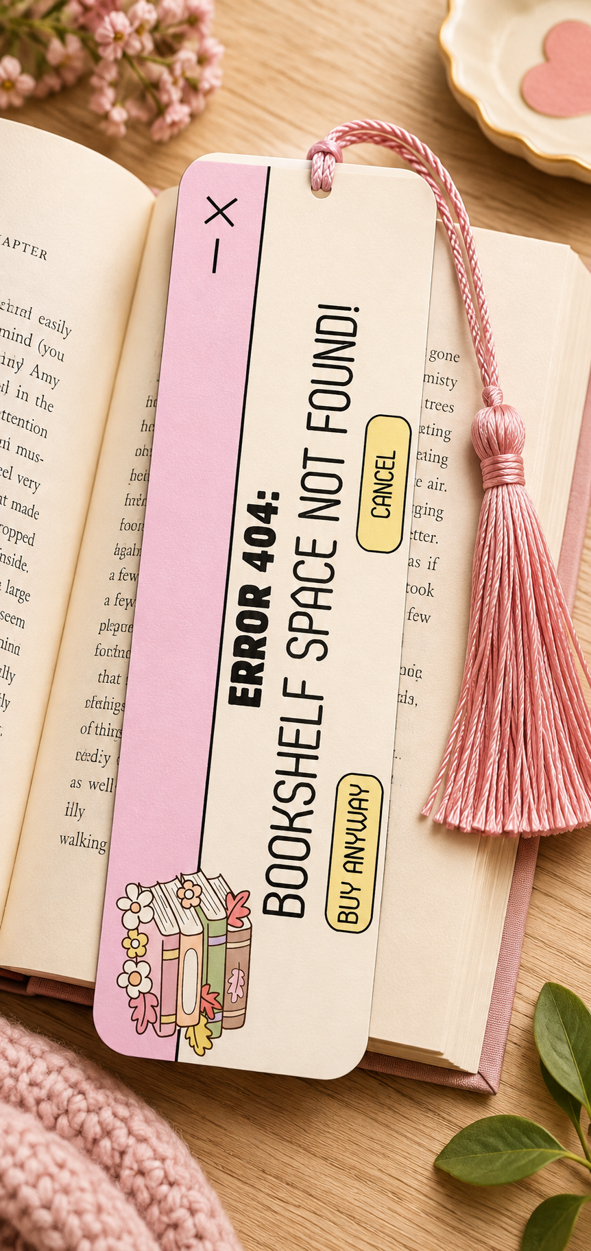 📚 Bookshelf Error 404 Bookmark