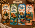 📚 Cozy Reader Bookmark 4-Pack | Book Lover Bookmarks
