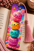 Kawaii Macaron Dreamland Bookmark 🍭📚