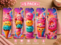 🍭 Whimsical Candyland Bookmark 5-Pack | Cute & Colorful Bookmarks