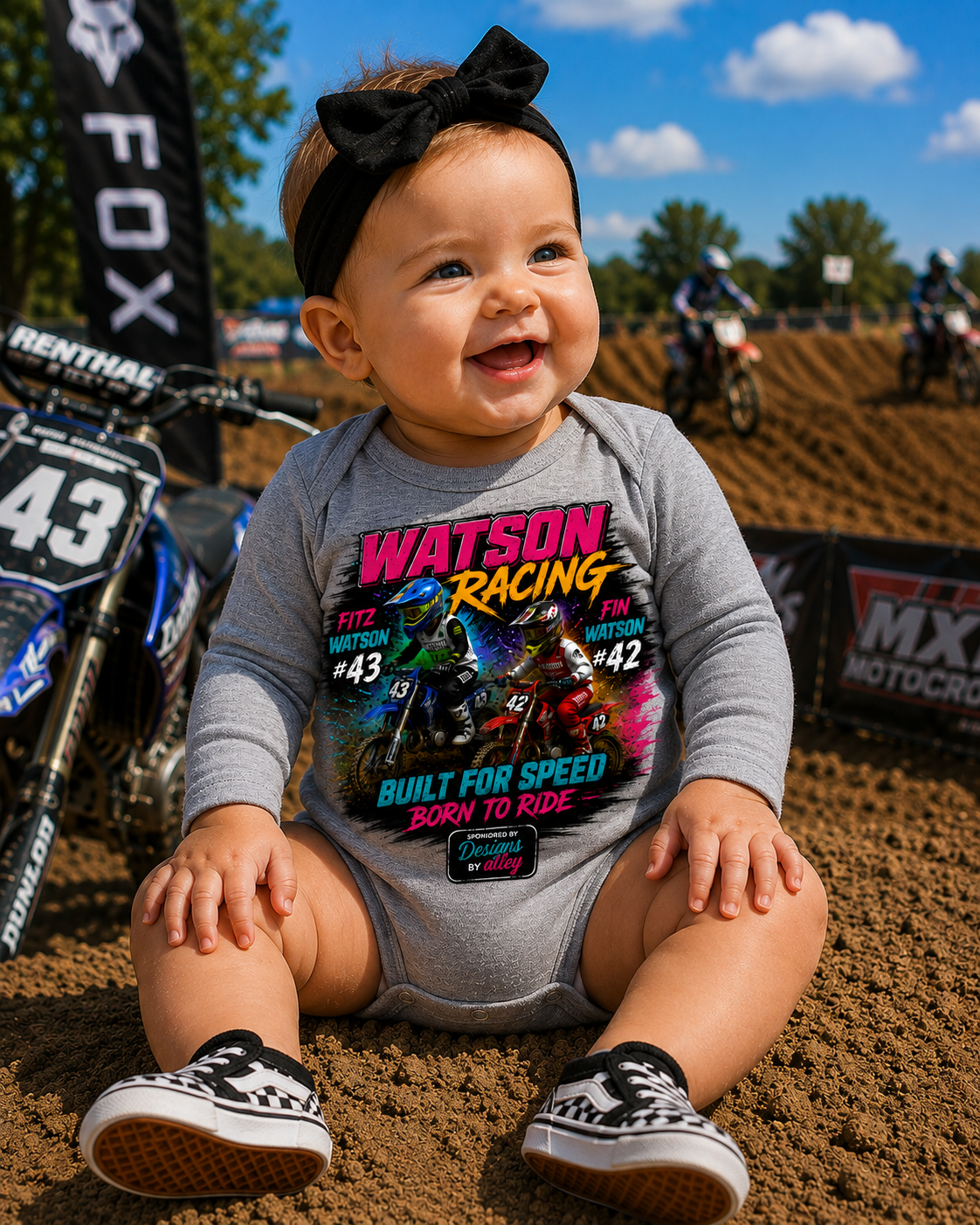 Watson's Racing Long Sleeve Onesie