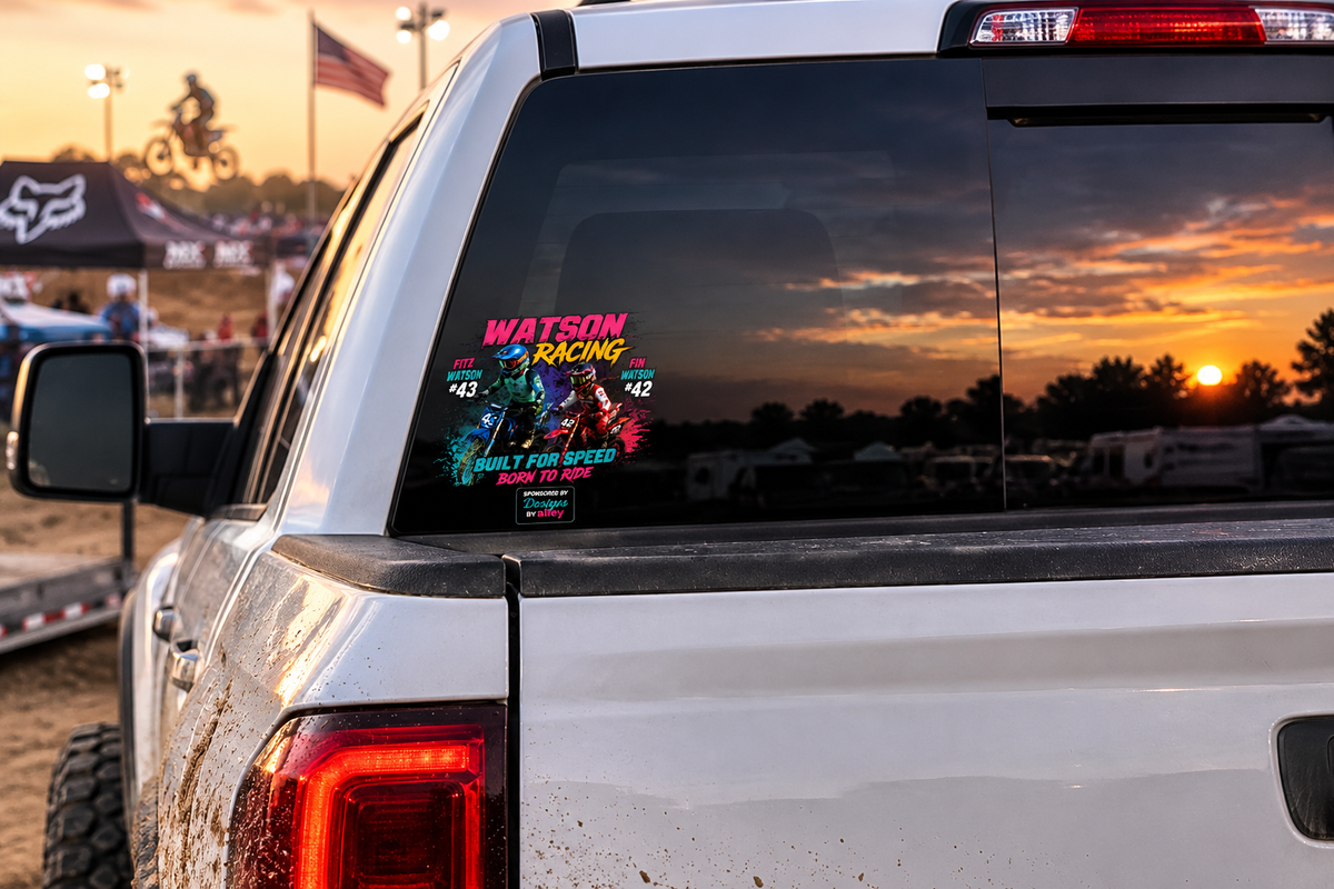 Watson's Racing 8" car Decal