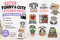 🌸 Funny & Cute Sticker Pack – 9 Pack