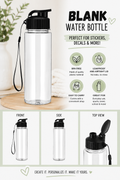 Blank Personalized Water Bottle – Perfect for Stickers & Custom Designs