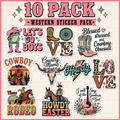 Western Sticker Pack – 10 Pack
