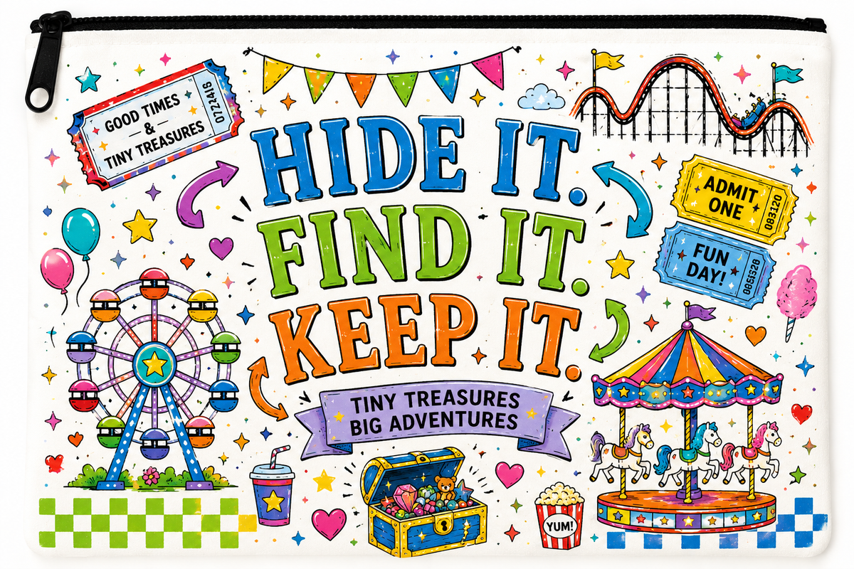 Hide It. Find It. Keep It. – Tiny Treasure Pouch