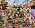 MY EMOTIONAL SUPPORT TRINKETS pouch