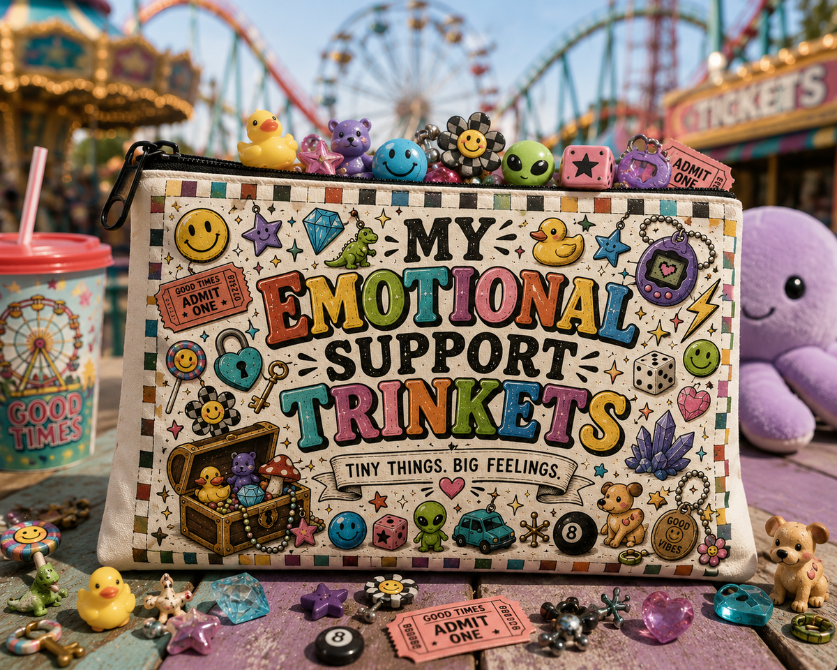 MY EMOTIONAL SUPPORT TRINKETS pouch