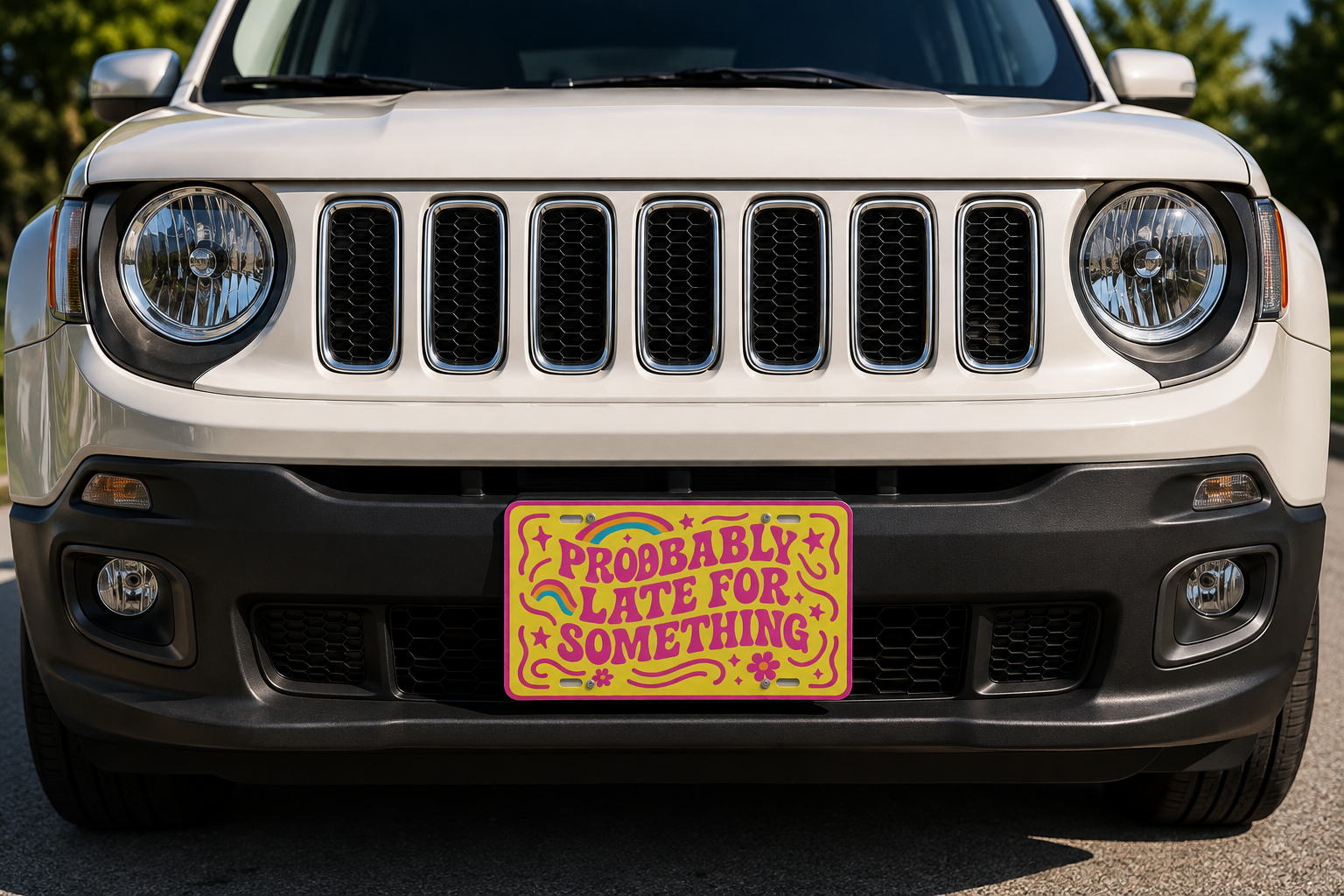 Probably Late for Something Vanity Plate