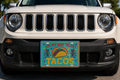 On my wat to get Tacos Vanity Plate