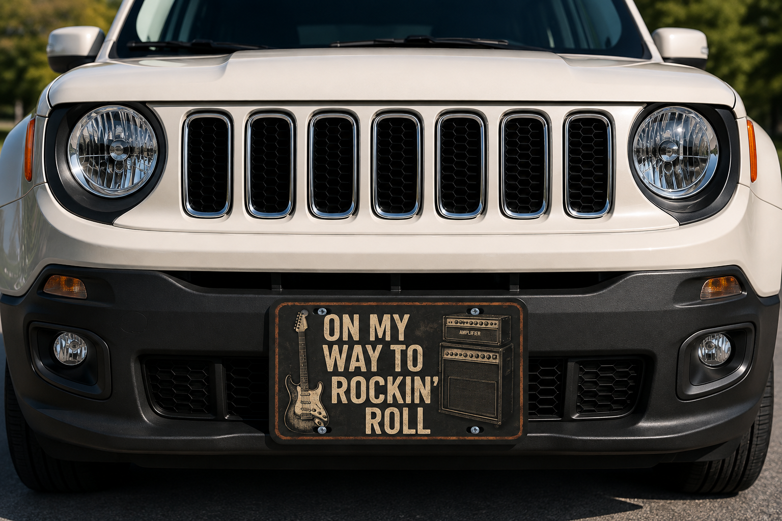 On my Way to Rock and Roll Vanity Plate