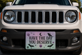 Have the day you Deserve Vanity Plate