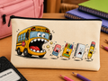 Back-to-School Bus Pencil Pouch
