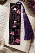Purple Goth Bookshelf Book Mark