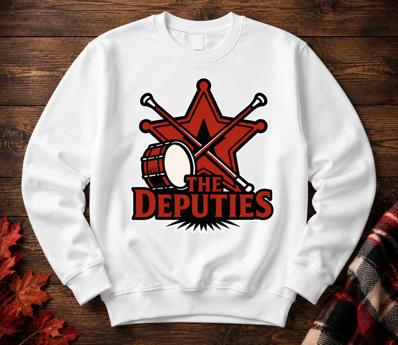 Deputies Baton and Drum Corpse Graphic Sweatshirt