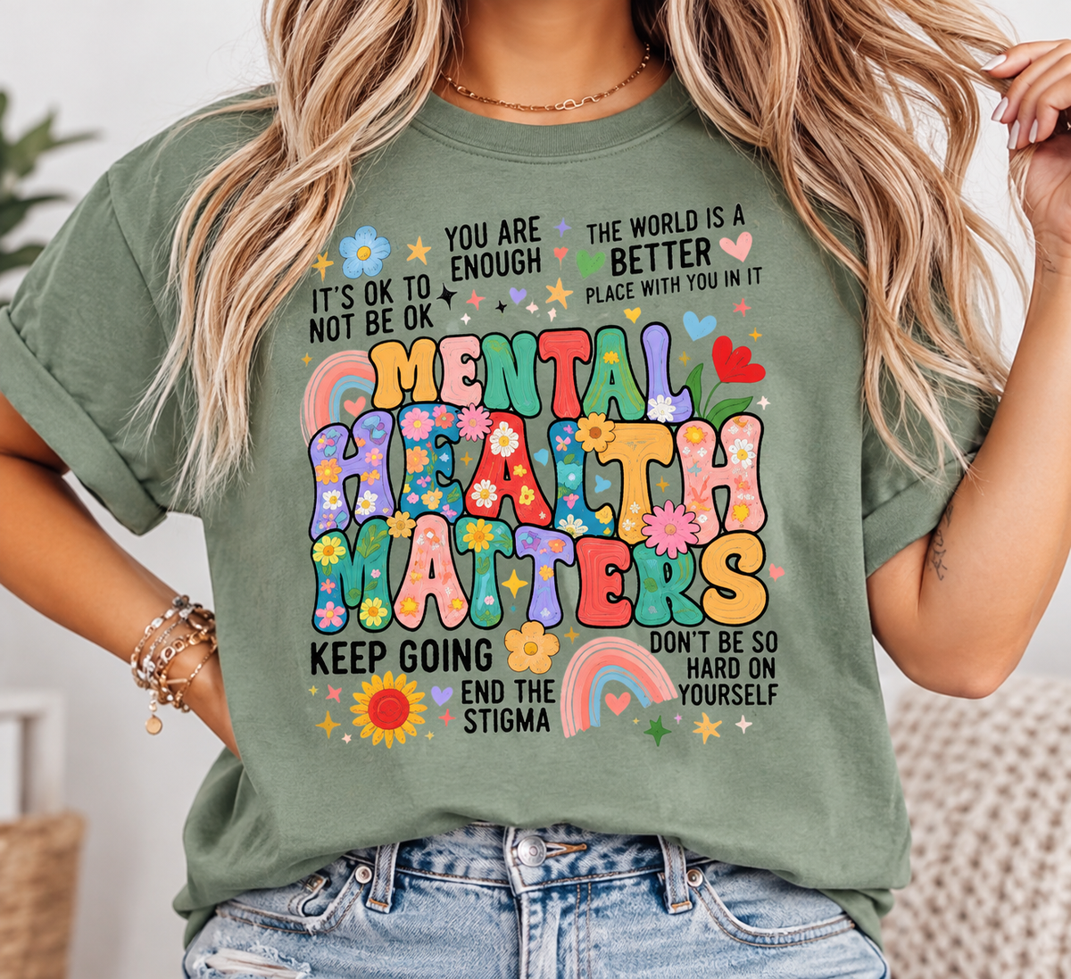 Mental Health Matters – Colorful Awareness T-Shirt